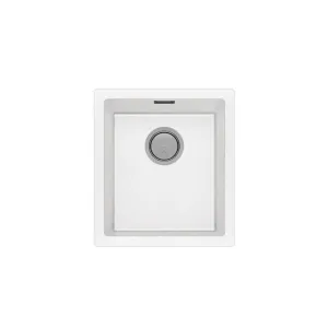 Phoenix 5000 Series Single Bowl Quartz Resin Sink 418 x 468mm Matte White