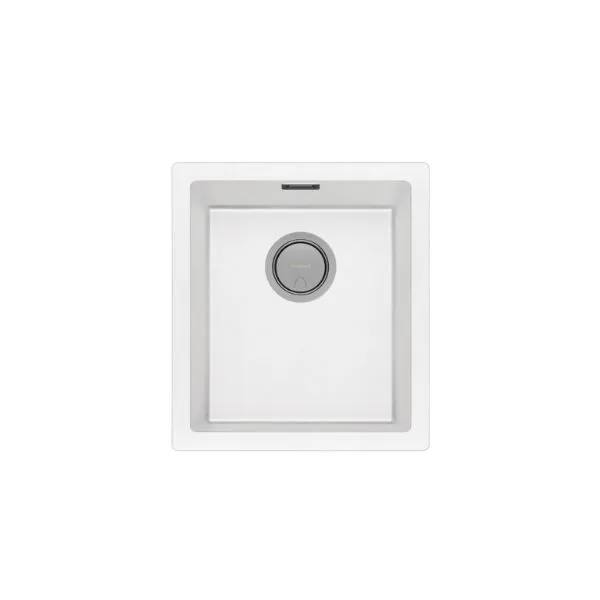 Phoenix 5000 Series Single Bowl Quartz Resin Sink 418 x 468mm Matte White