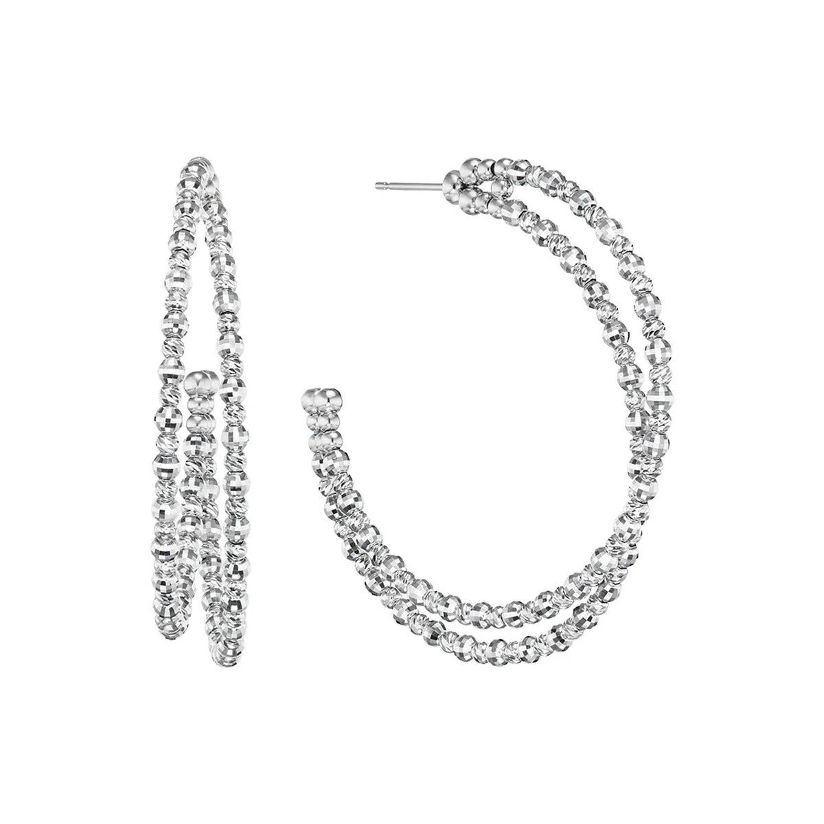 Platinum Crescent Limitless Hoops