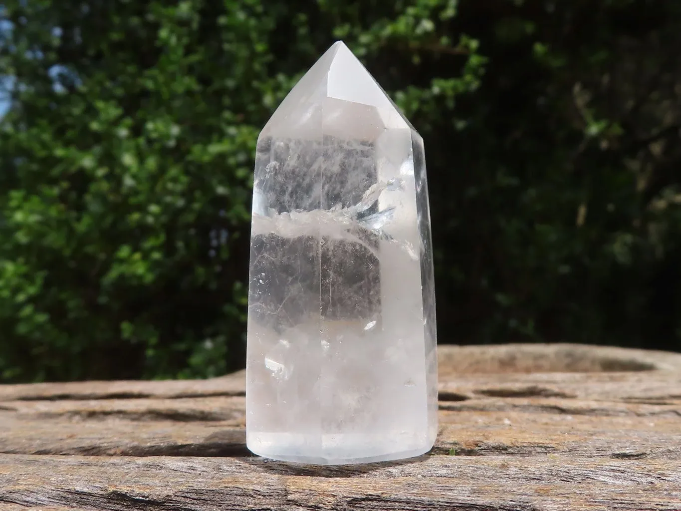 Polished Clear Quartz Points x 6 From Madagascar