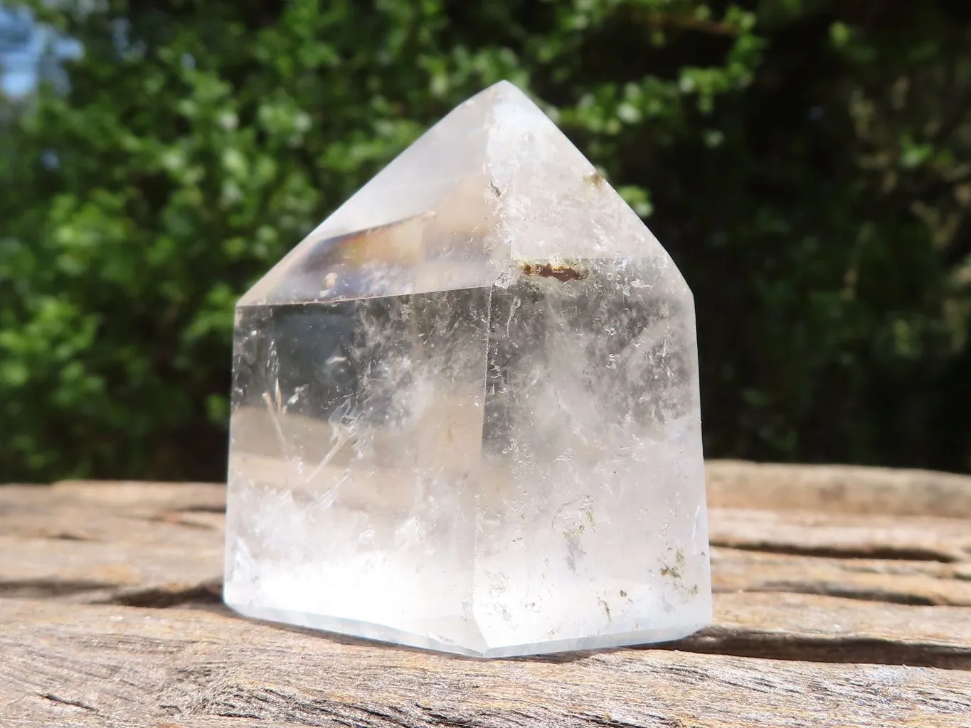 Polished Clear Quartz Points x 6 From Madagascar