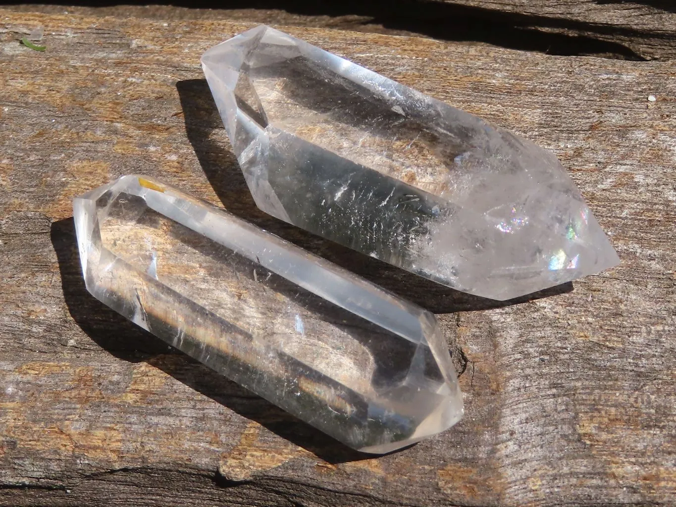 Polished Double Terminated Clear Quartz Points x 20 From Madagascar