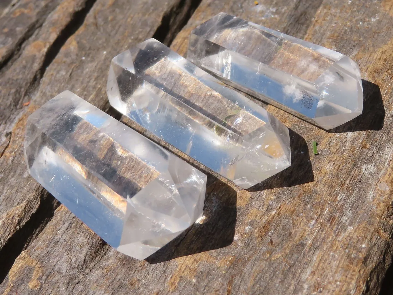 Polished Double Terminated Clear Quartz Points x 20 From Madagascar