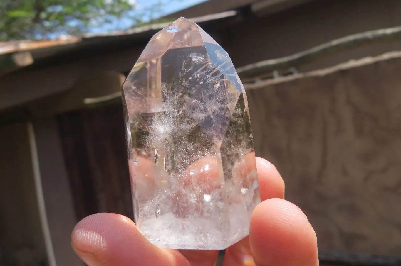 Polished Smokey Phantom Quartz Crystals x 6 From Madagascar