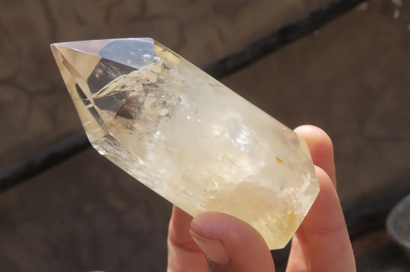 Polished Smokey Phantom Quartz Crystals x 6 From Madagascar