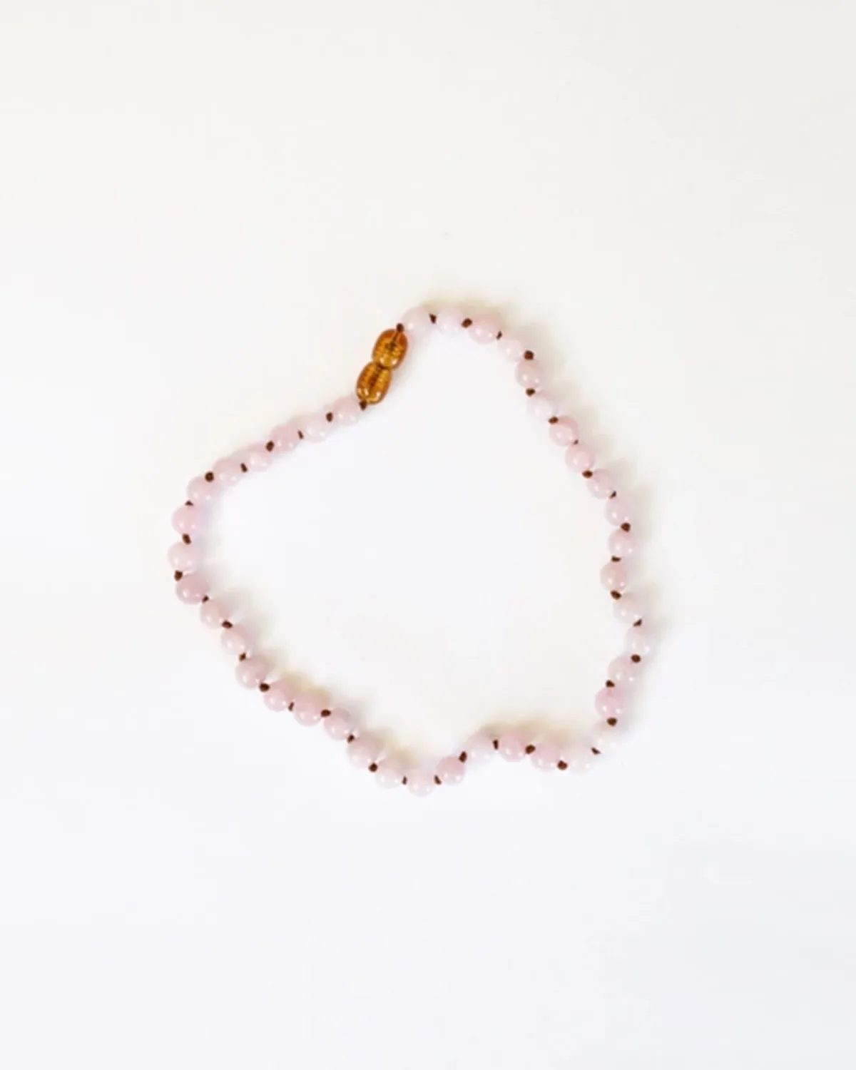 Pure Gemstone   Pink Rose Quartz || Beaded Necklace