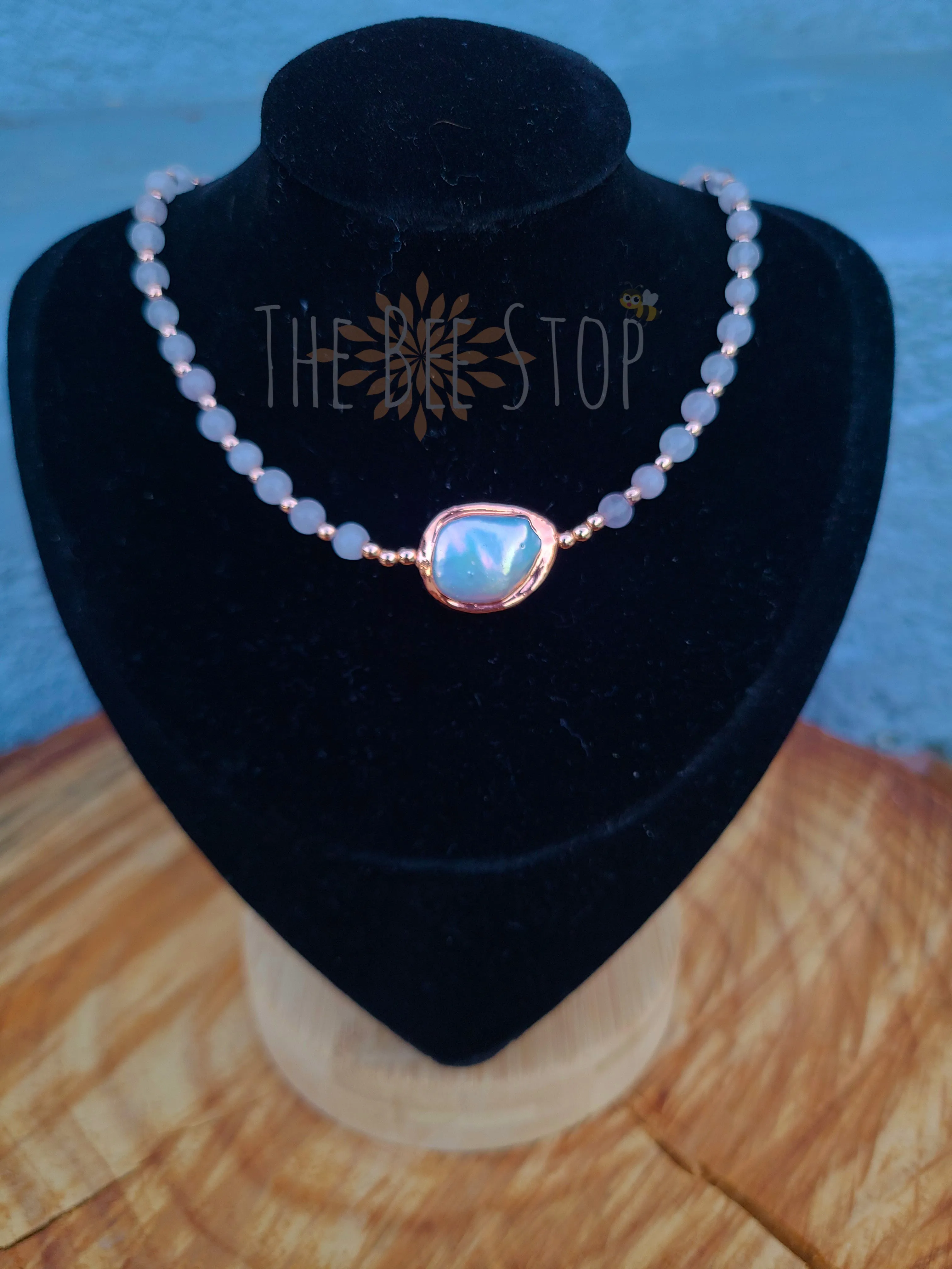 Rose Gold Pearl 》Necklace