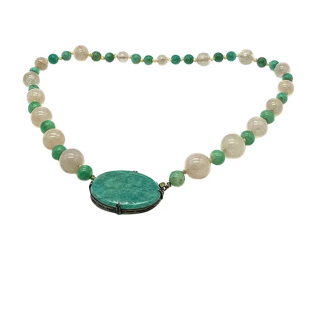 Rose Quartz Knotted Necklace