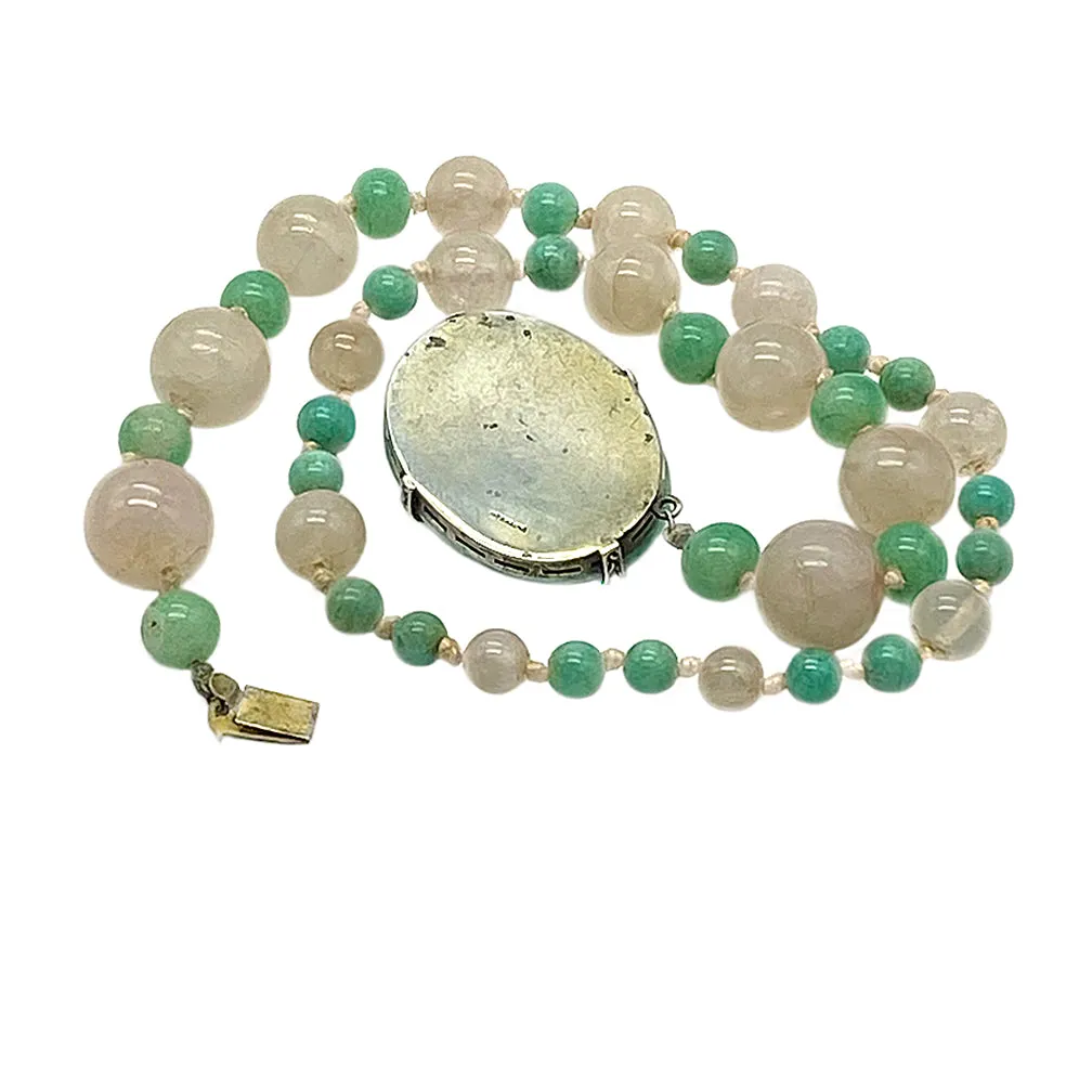 Rose Quartz Knotted Necklace