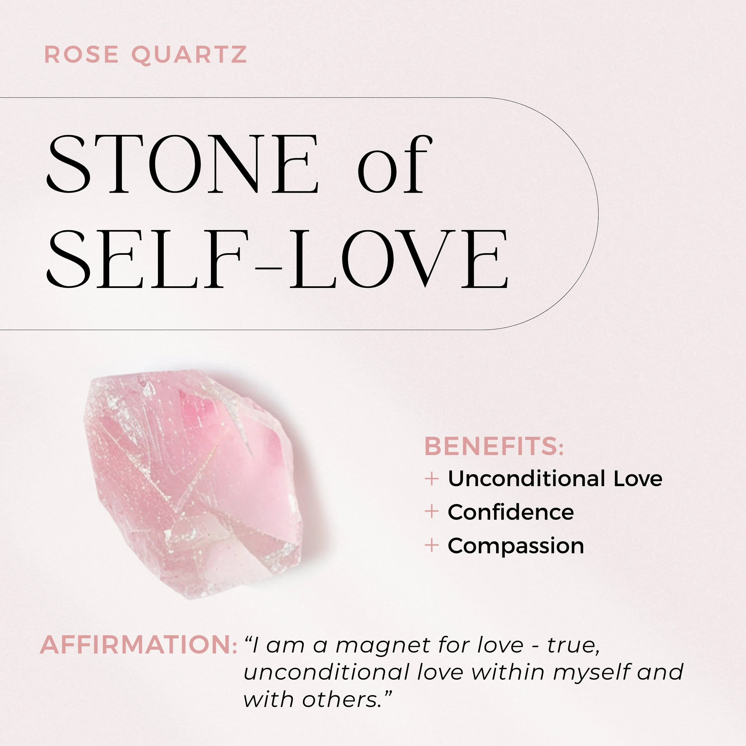 Rose Quartz Ring - Floating Sway