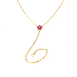Ruby Y-Necklace
