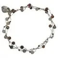 Rutilated Quartz and Sterling Necklace with Pendant