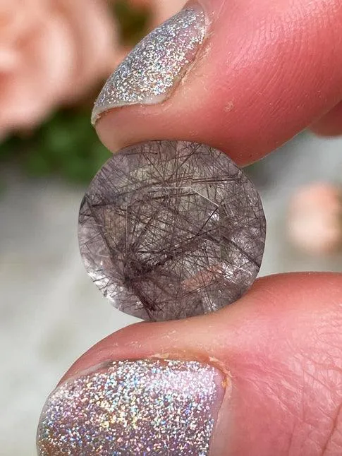 Rutile Quartz Faceted Gems