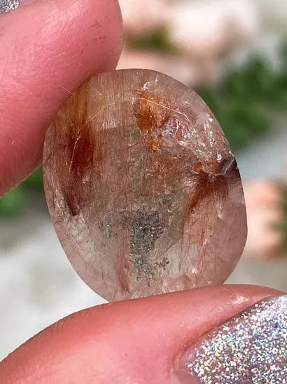 Rutile Quartz Faceted Gems