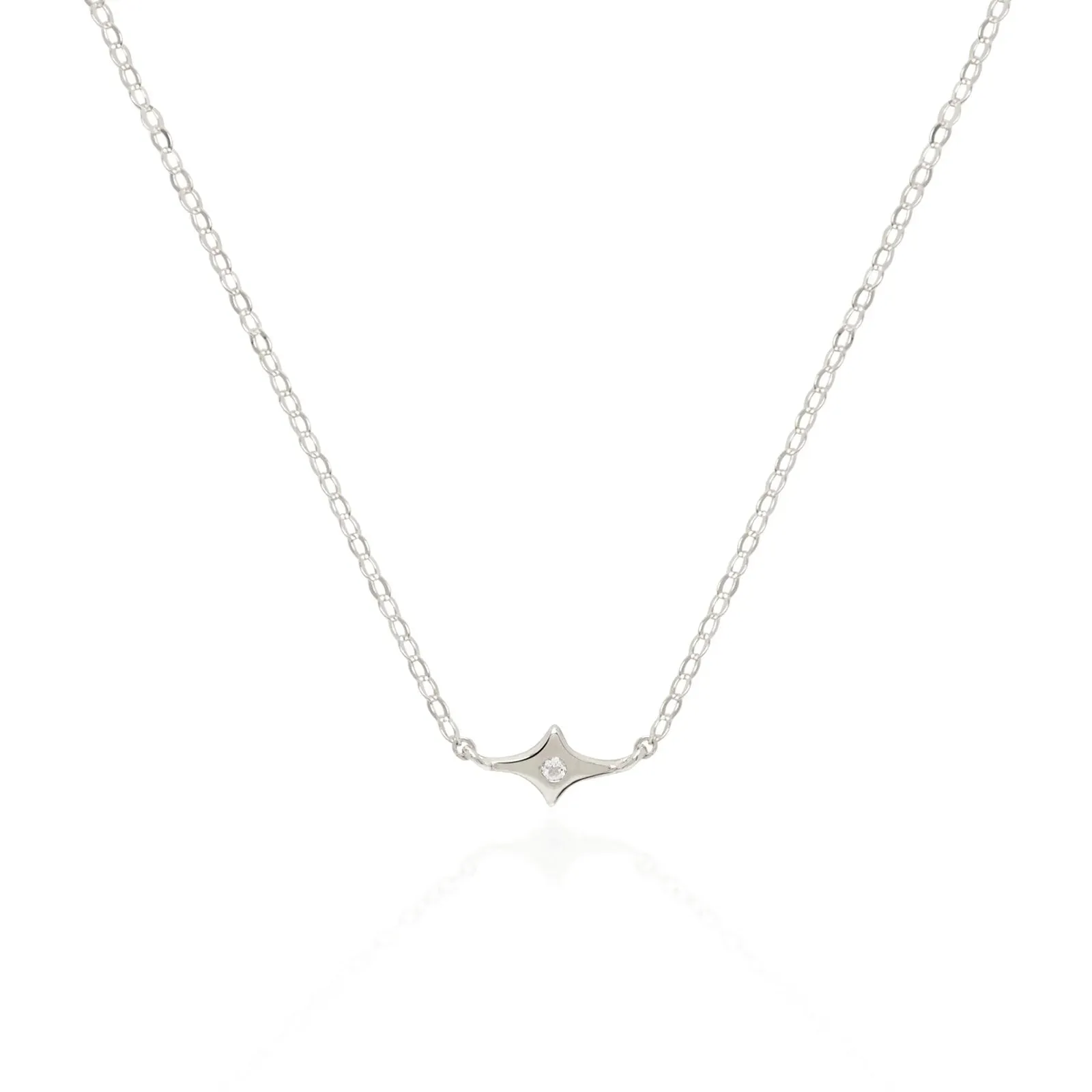 Saint Valentine Starburst Necklace - Silver