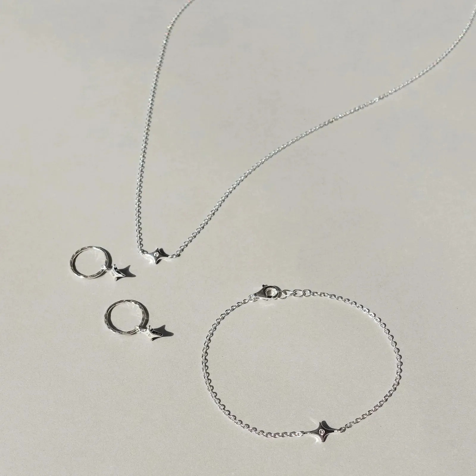 Saint Valentine Starburst Necklace - Silver
