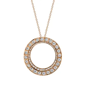 Scallop Artisan Pave Diamond Pendant