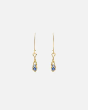Silk / Gradient Blue Sapphire Earrings