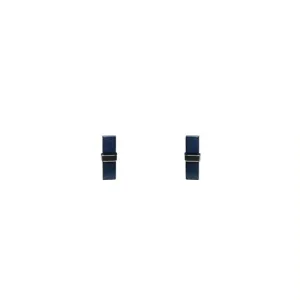 Silver Wrap Sapphire Earrings