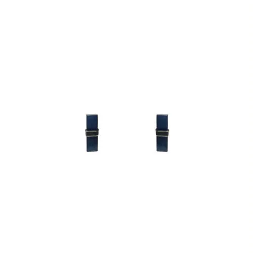 Silver Wrap Sapphire Earrings