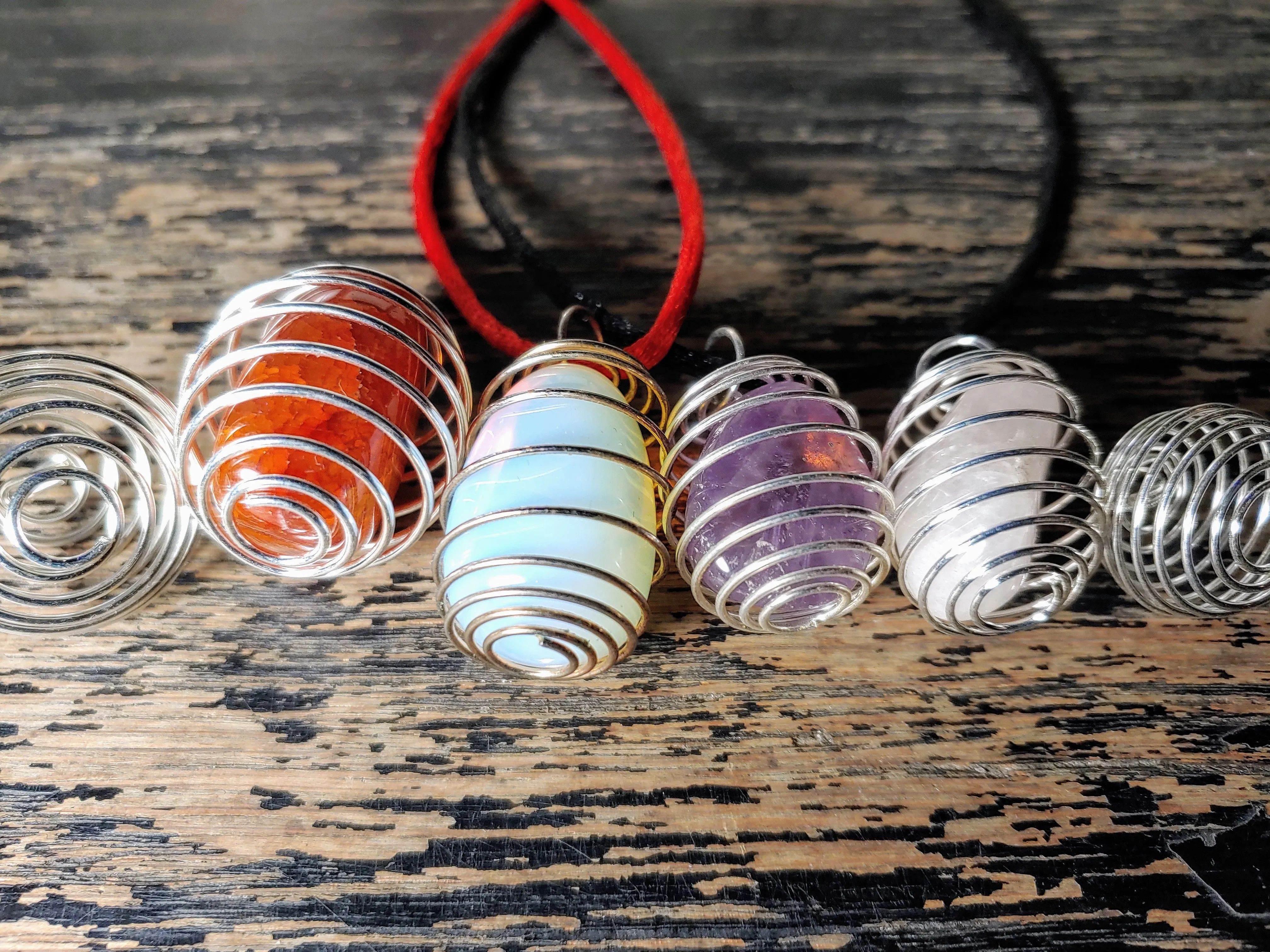 Spiral Gemstone Cage