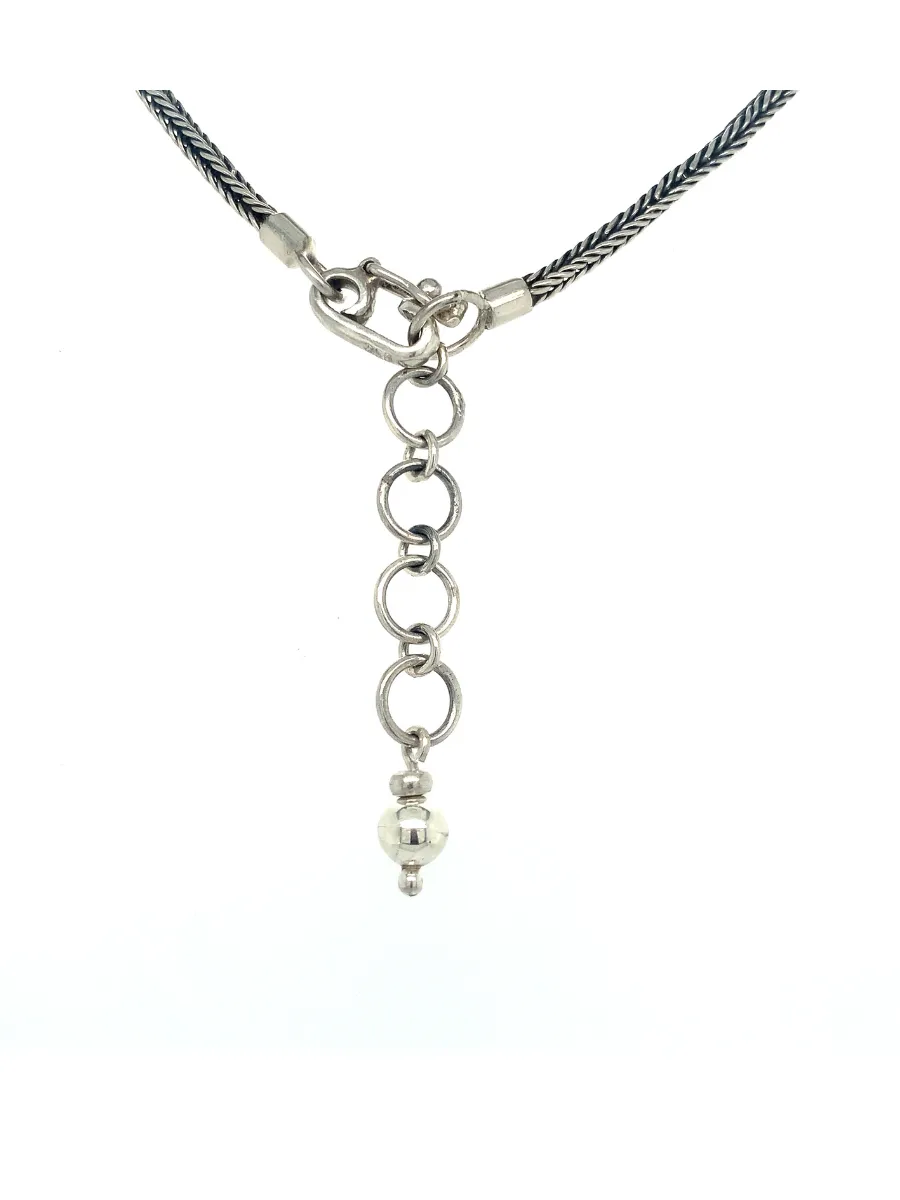 Sterling Silver & Lapis Lazuli 5-Teardrop Necklace