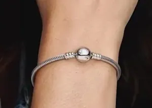 Sterling Silver European Bead Bracelet