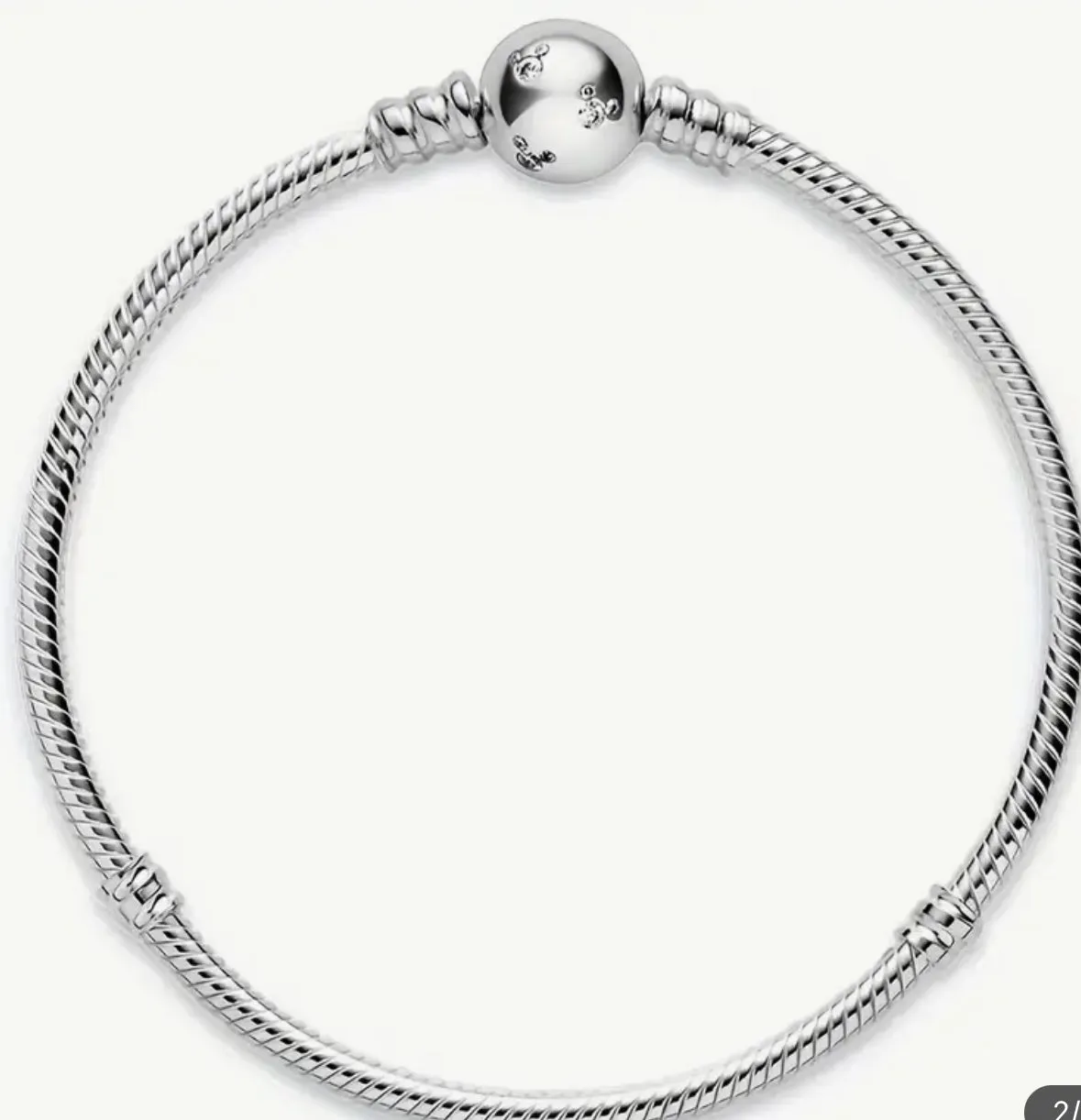Sterling Silver European Bead Bracelet