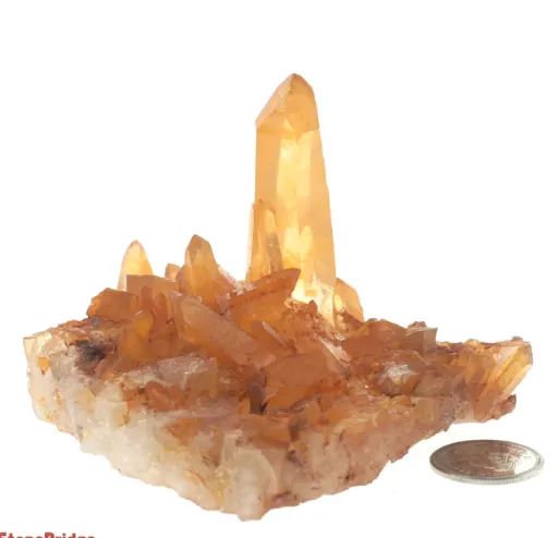 Tangerine Quartz Cluster