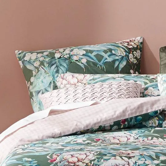 Tasman Olive Quilt Cover Set by Logan and Mason Platinum
