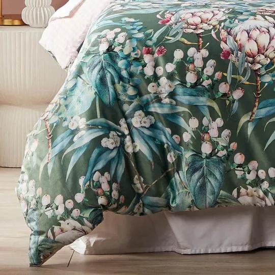 Tasman Olive Quilt Cover Set by Logan and Mason Platinum