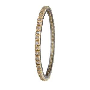 Thin Rainbow-Moonstone Bangle