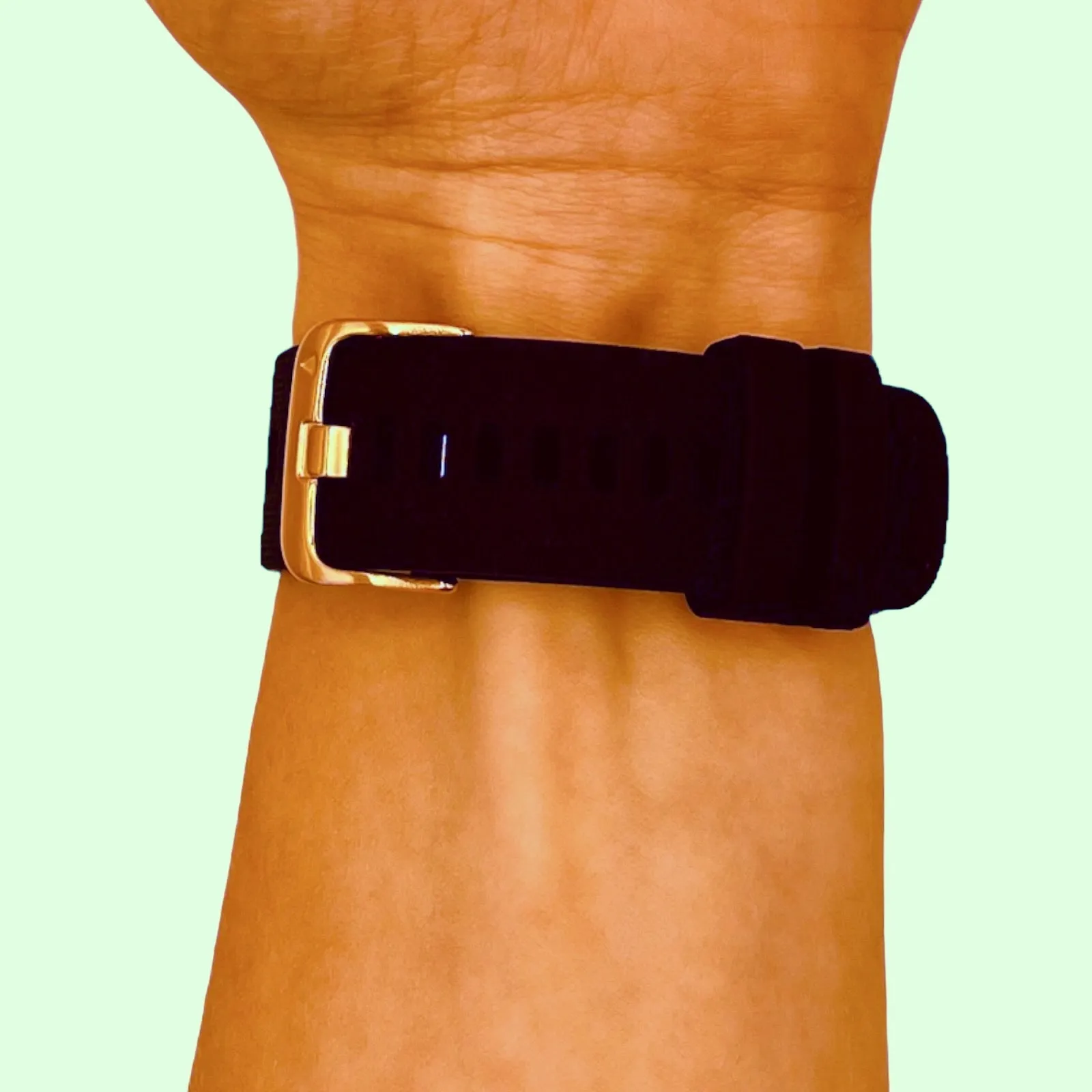 Ticwatch E & C2 compatible Silicone Watch Straps with Rose Gold Buckles