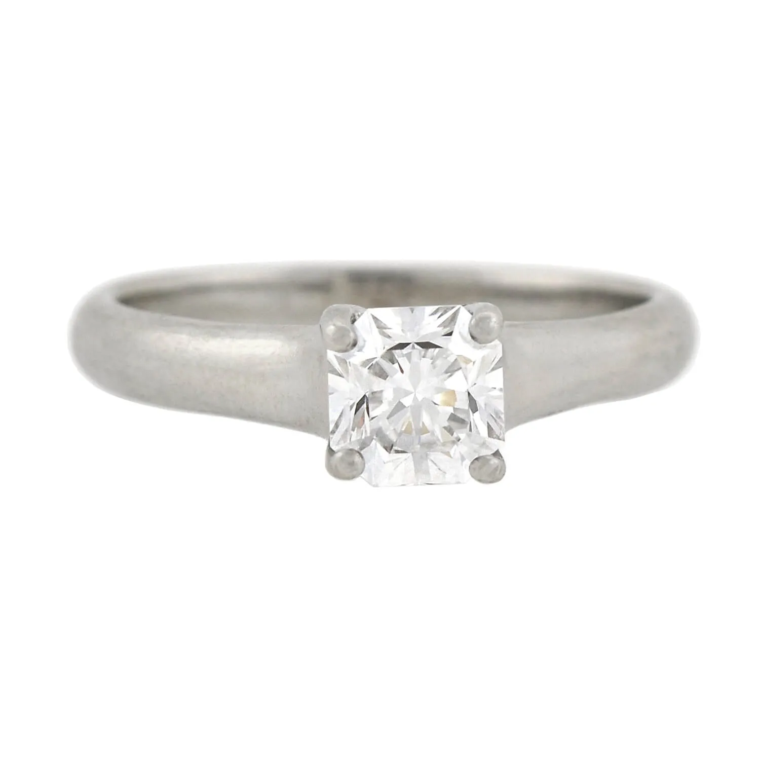 TIFFANY & CO. Estate Platinum GIA-Certified "Lucida®" Diamond Solitaire Ring 0.80ct