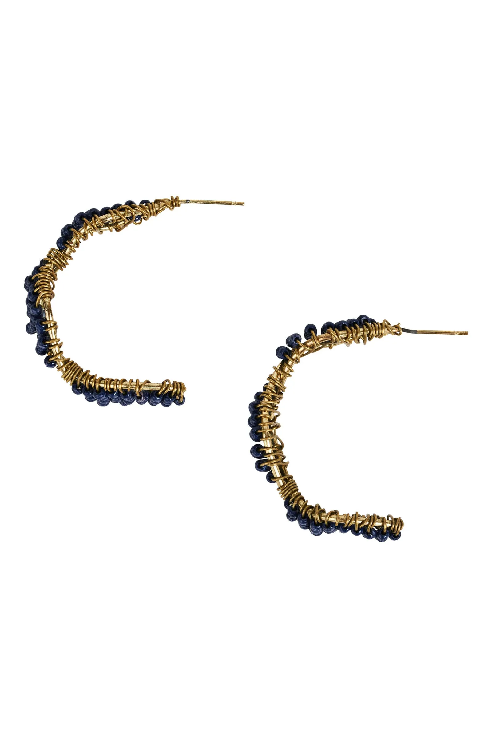 Vivid Bead Earring - Sapphire
