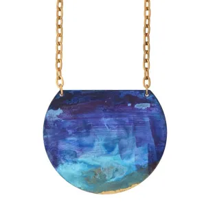 We Dream in Colour Brass Lazuli Necklace