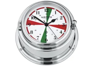 Wempe Bremen II Series Radio Room Clock 150mm - Chrome