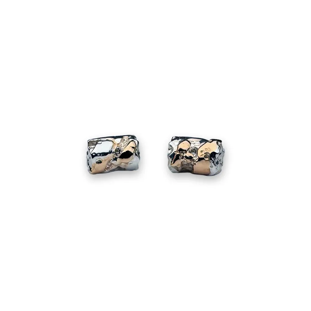 White Sapphire Stud Earrings by Jess Bischoff